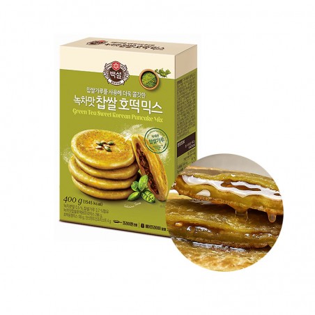 CJ BEKSUL CJ BEKSUL Teigmischung für Sweet Korean Pancake mit grünem Tee 400g(MHD :03/02/2023) 1