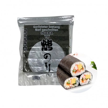 INAKA INAKA Seetang für Sushi Nori (SILBER) 50 Blätter 125g 1