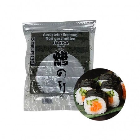  INAKA INAKA INAKA Seaweed for sushi nori (SILVER) cut, 100 sheets 125g 1