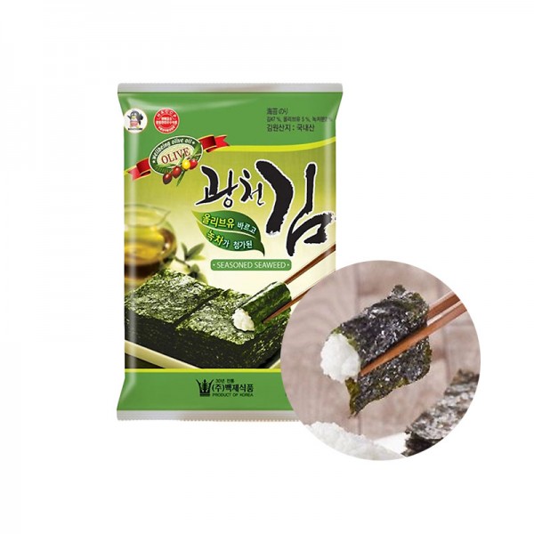 KWANGCHEON KWANGCHEON seasoned Seaweed with olive oil & green tee 25g 1