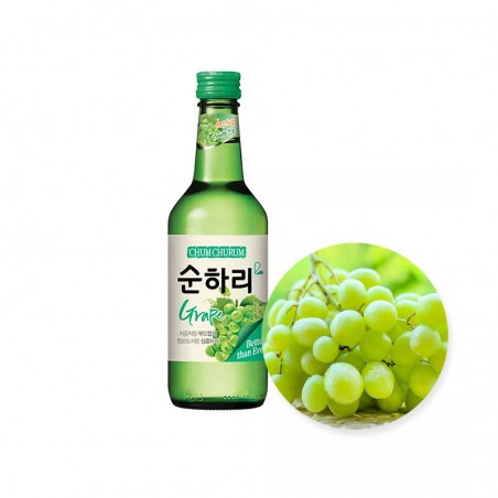 LOTTE LOTTE Soju ChumChurum Green Grape (12% Alc.) 360ml 1